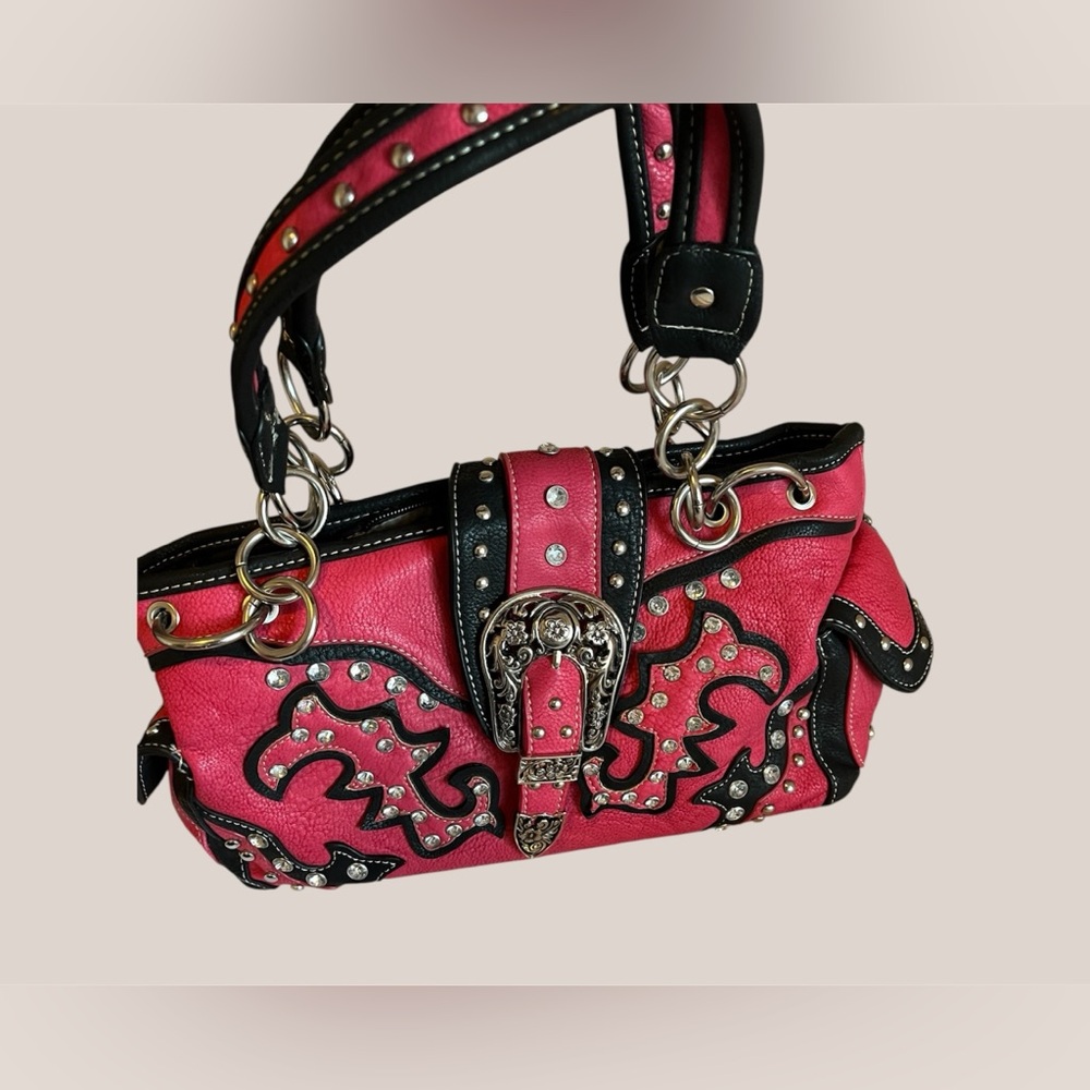 Pink Y2K Gemstone Purse